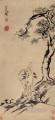 tinta china antigua de pino y ciervo